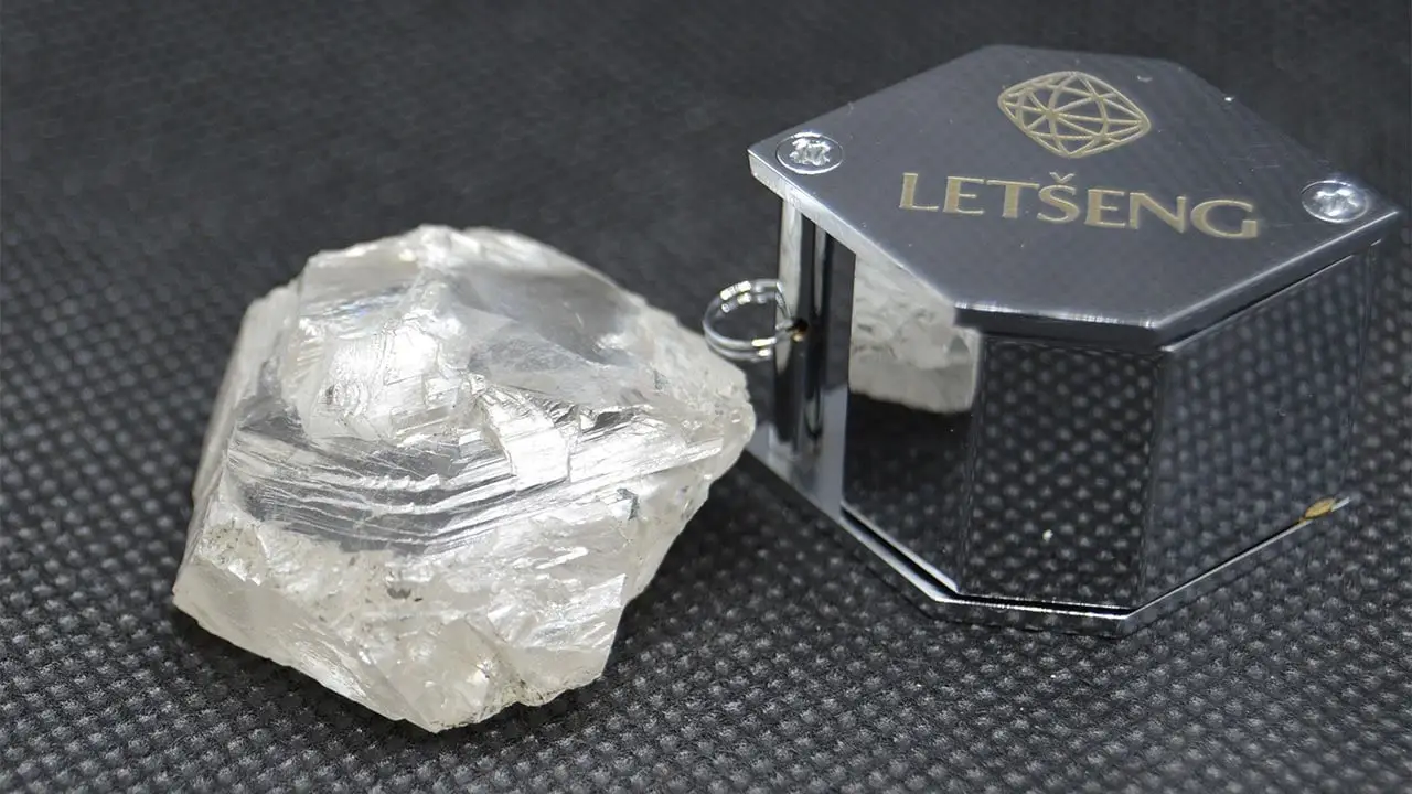 A rough diamond from Letšeng by Gem Diamonds image