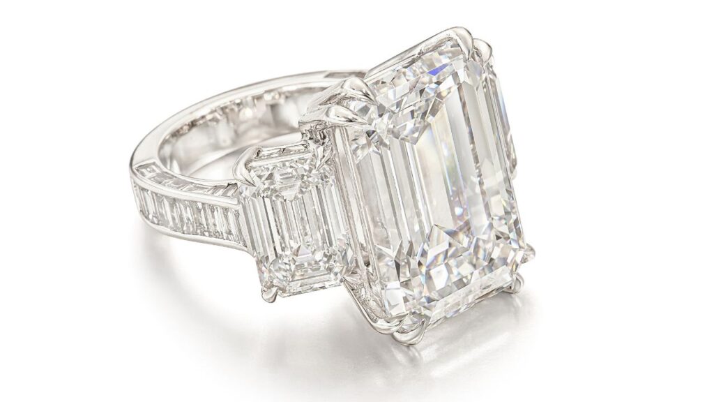 A Sotheby’s Bespoke ring featuring a 20-carat, flawless diamond and other diamonds image