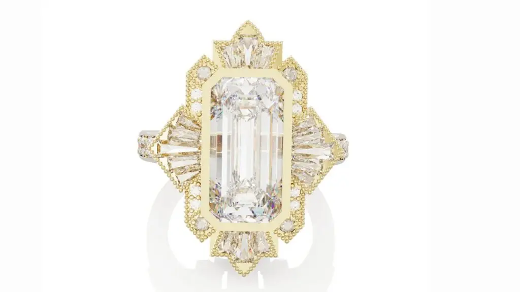 A gold and diamond engagement ring from Your Personal Jeweler image