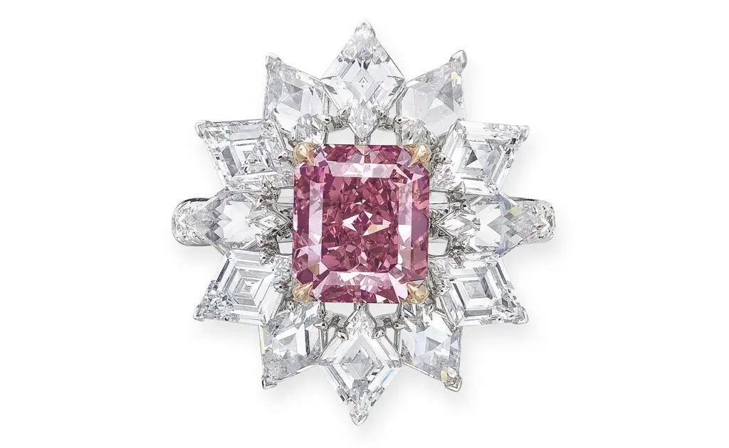 Cut-cornered rectangular ring, Christies image