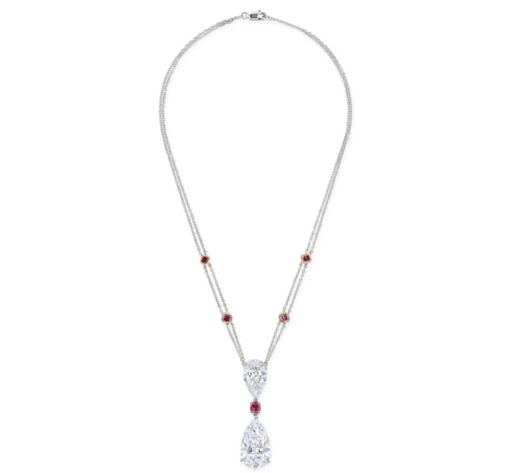 20.70-carat, D-flawless diamond pendant, Christies image
