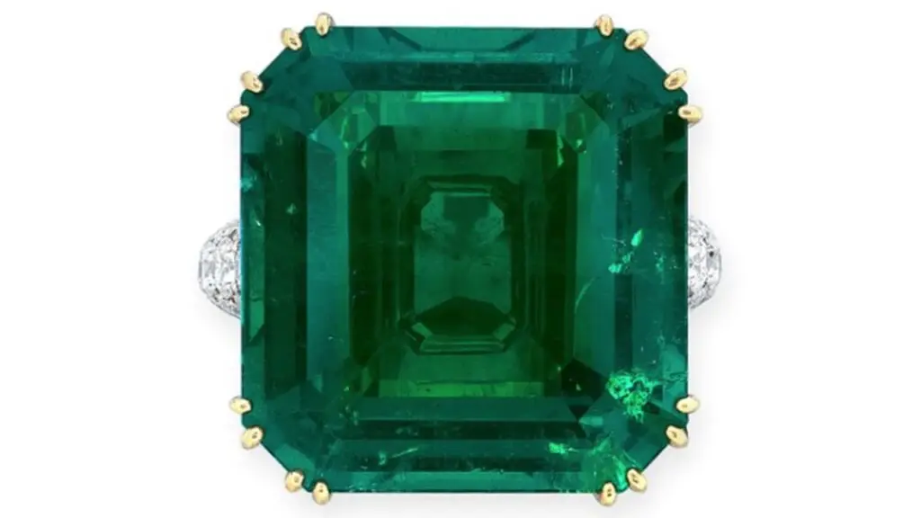 Gimel Columbian emerald ring image