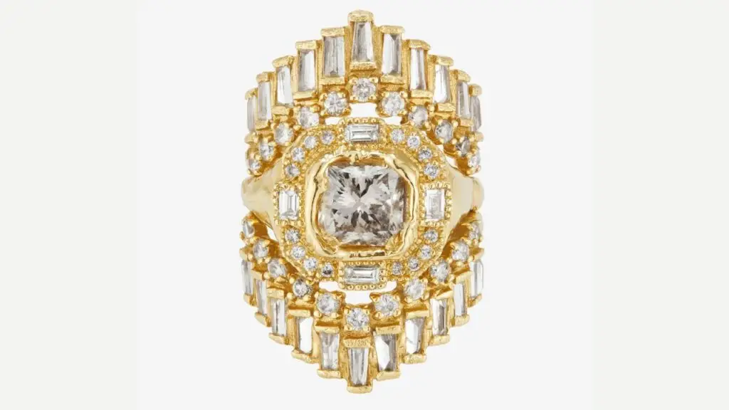 A diamond engagement ring stack by Ellis Mhairi Cameron in 18-karat gold image