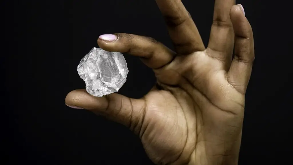 Firestone Diamonds 215-carat stone from its Liqhobong mine in Lesotho in March from image