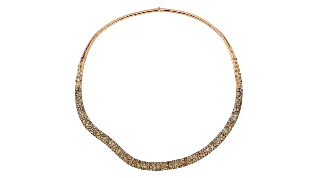 Julian necklace by Walters Faith with champagne diamonds image