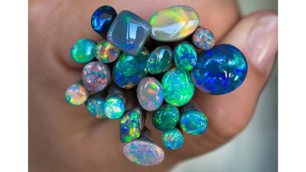 A clutch of opals at Black Opal Direct image