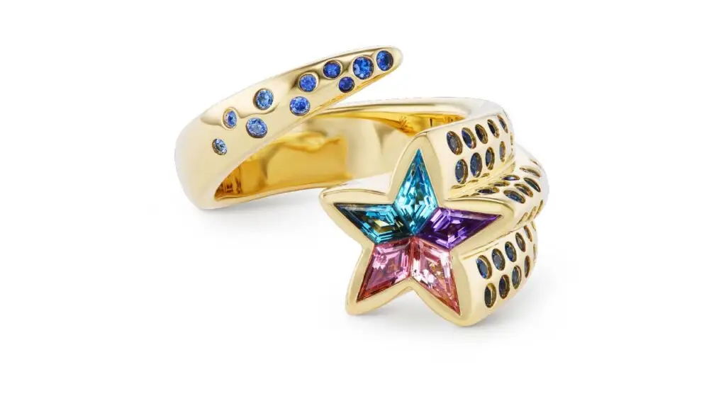 Emily P. Wheeler Shooting Star ring in 18-karat SMO gold with amethyst, topaz, tourmaline and sapphire image