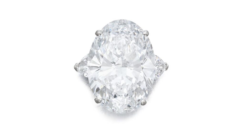 Graff 21.54-carat diamond on a ring, Sotheby's image