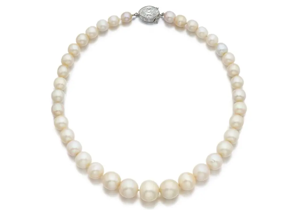 natural pearl necklace sotheby's image
