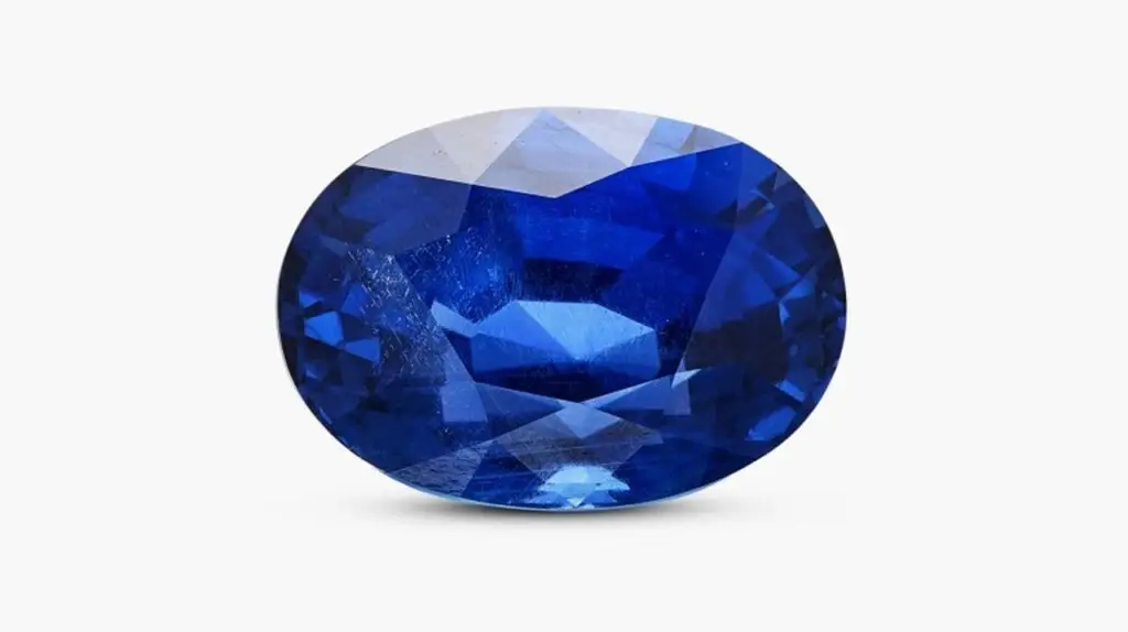 An unmounted sapphire, this one an oval-shaped, 11.84-carat Ceylon stone
at Sotheby's image