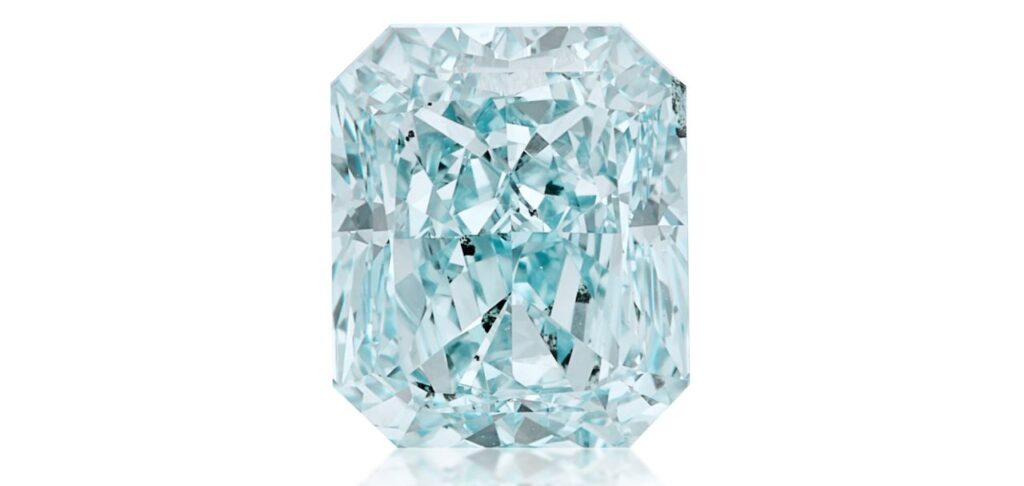 blue-green diamond ring image
