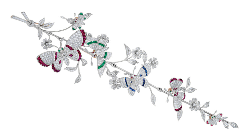 Sophia D En Tremblant Butterfly brooch image