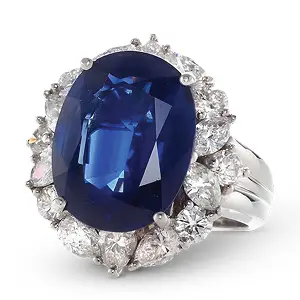 Sapphire and diamond ring from Tiny Jewel Box image
