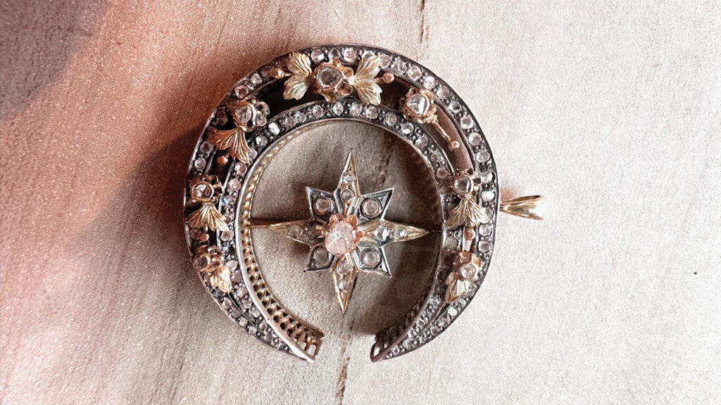 Crescent moon pendant at La Plus Charmante image
