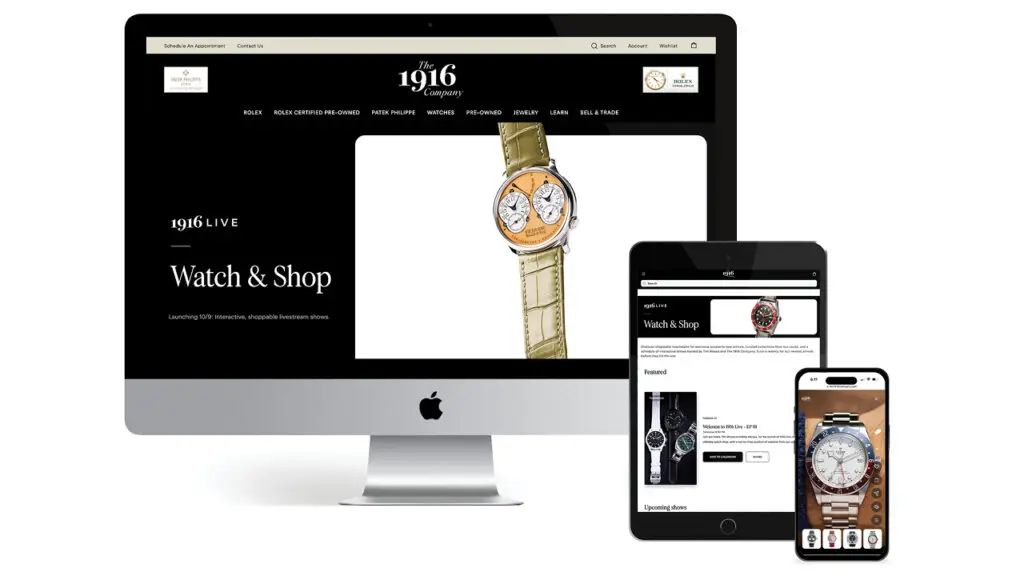 The 1916 Company’s digital shopping platforms image