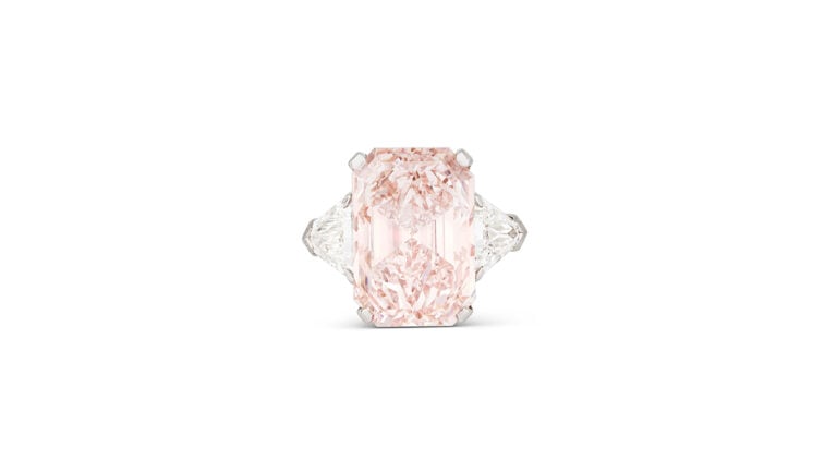 The David Morris, 14.63-carat pink diamond ring at Christie's image