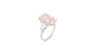 The David Morris, 14.63-carat pink diamond ring at Christie's image