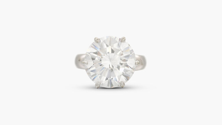The 9.09-carat diamond ring that led the sale at Sotheby's image