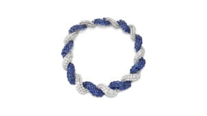 The sapphire and diamond necklace that will lead the auction at Sotheby's image