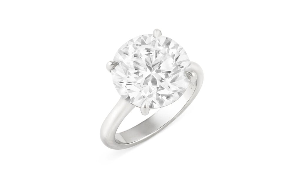 The 8-carat diamond ring that will lead the sale at Christie's image