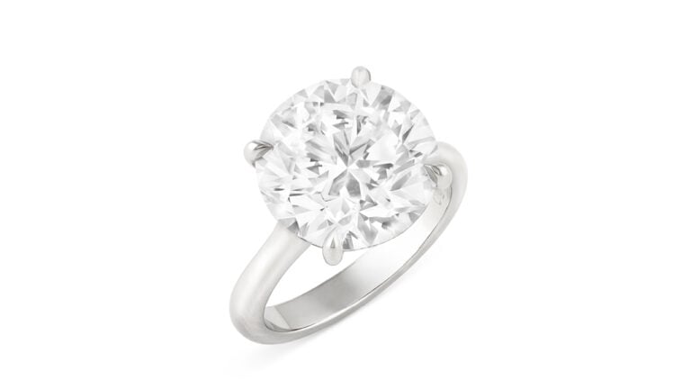 The 8-carat diamond ring that will lead the sale at Christie's image