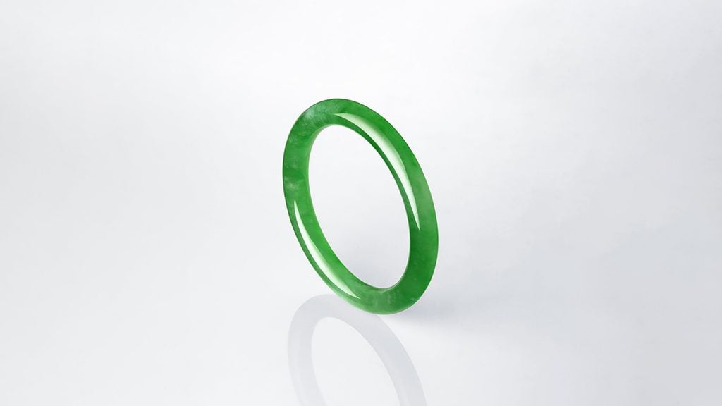 Christie’s will offer this rare jadeite bangle at Christie's image