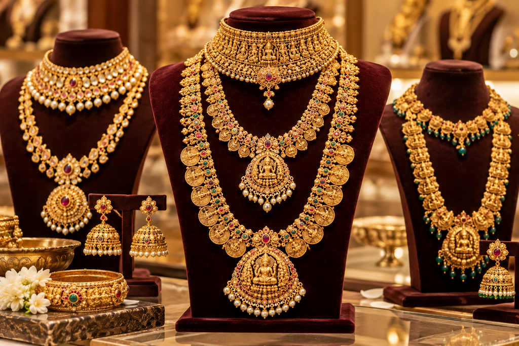 Gold layered necklaces and chokers image