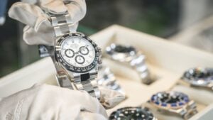 A display of Swiss watches image