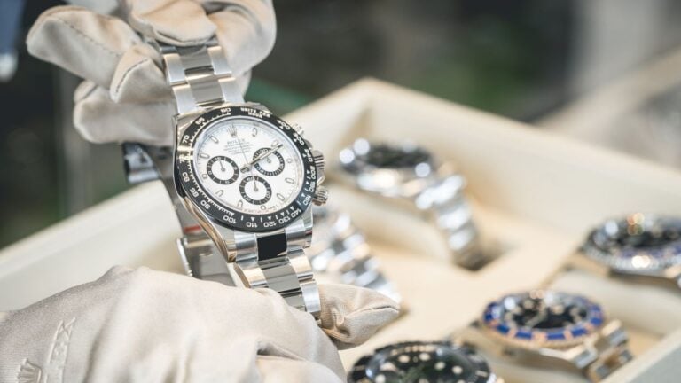 A display of Swiss watches image