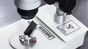 A diamond under a microscope at International Gemological Institute image